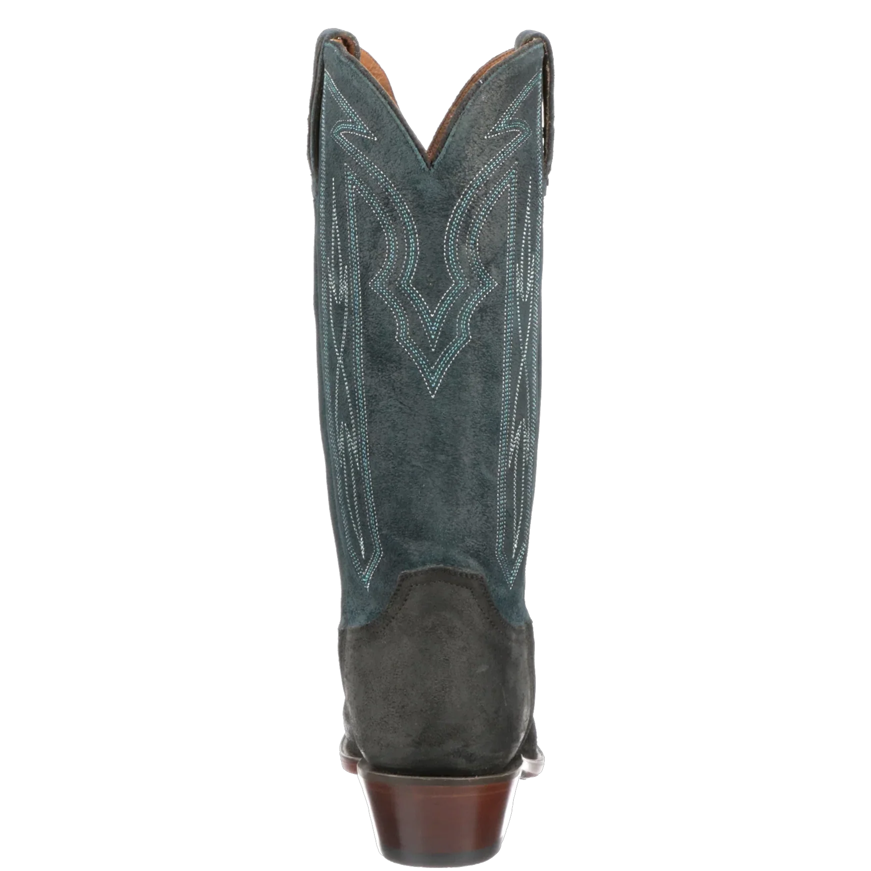Lucchese Brazos Black and Blue Nubuck Men's Boot M3435 - Image 4