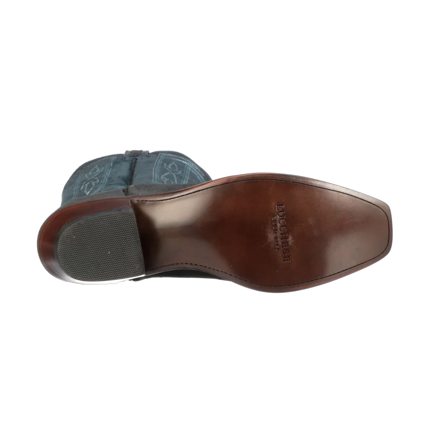 Lucchese Brazos Black and Blue Nubuck Men's Boot M3435 - Image 6