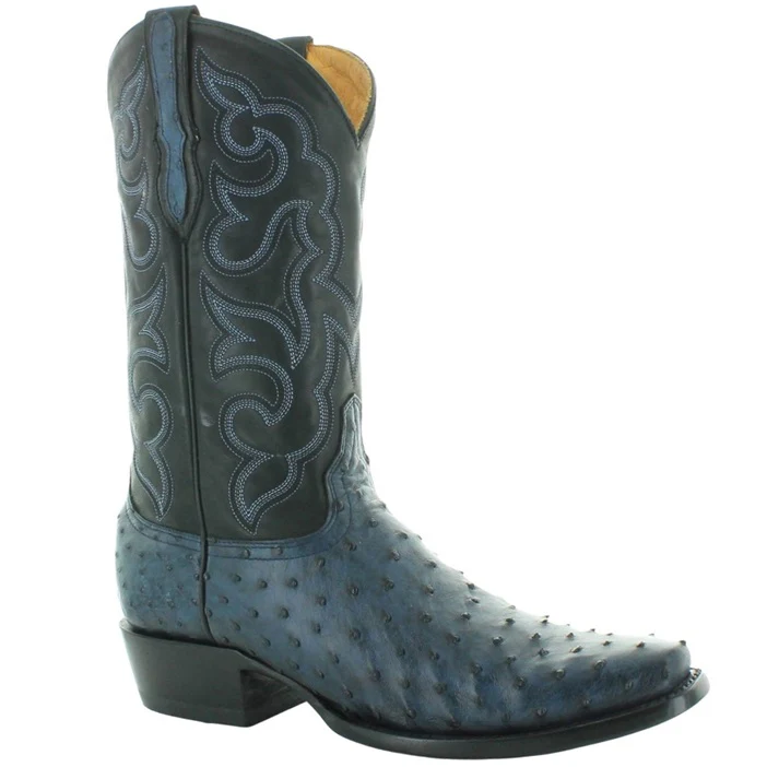 Old Gringo Aledo Blue FQ Ostrich Men's Boot M3781-4