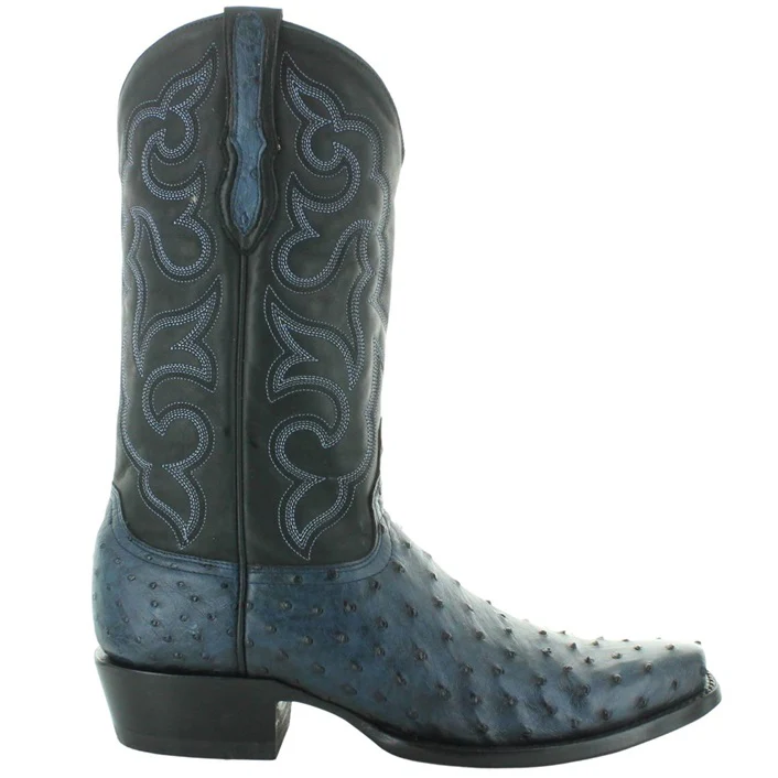 Old Gringo Aledo Blue FQ Ostrich Men's Boot M3781-4 - Image 2