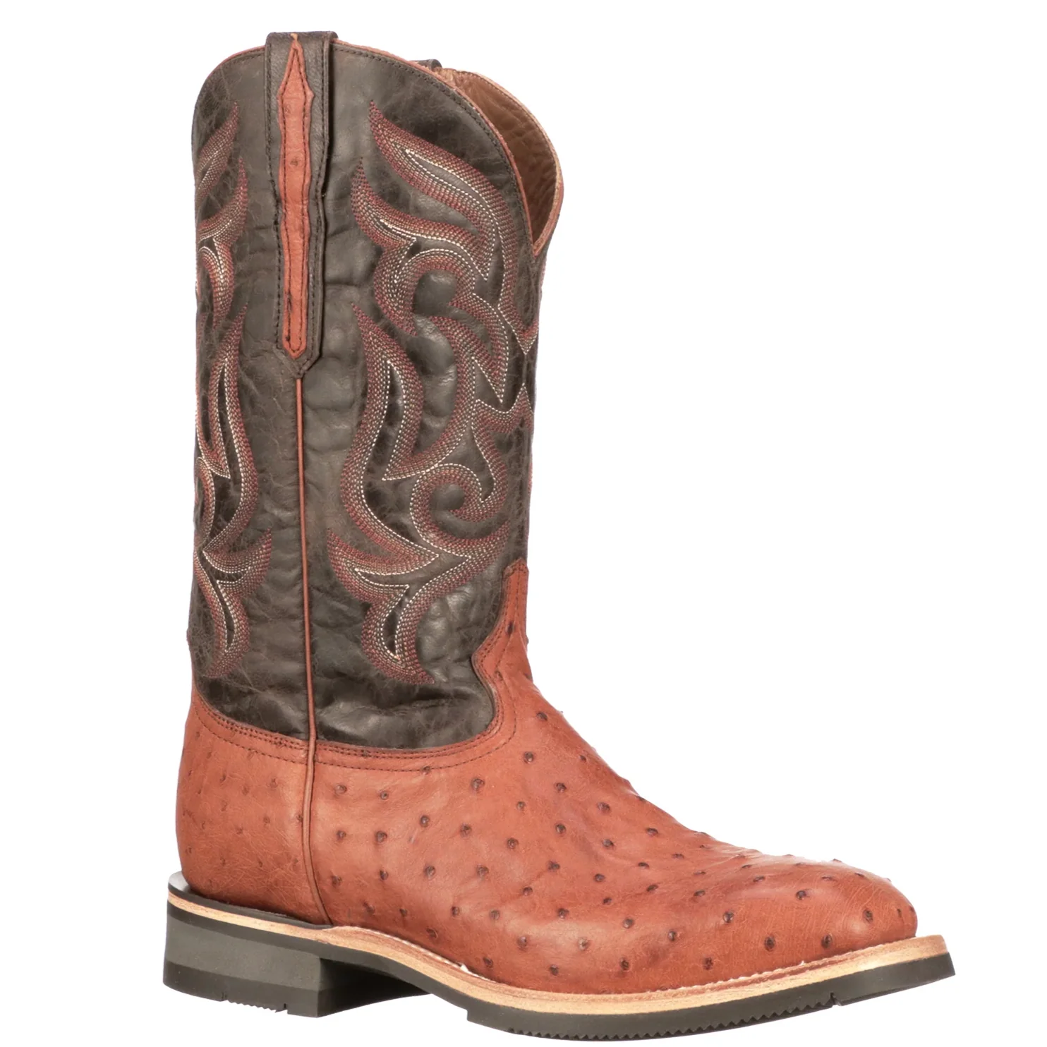 Lucchese Rowdy Cognac Ostrich Men's Boot M4553