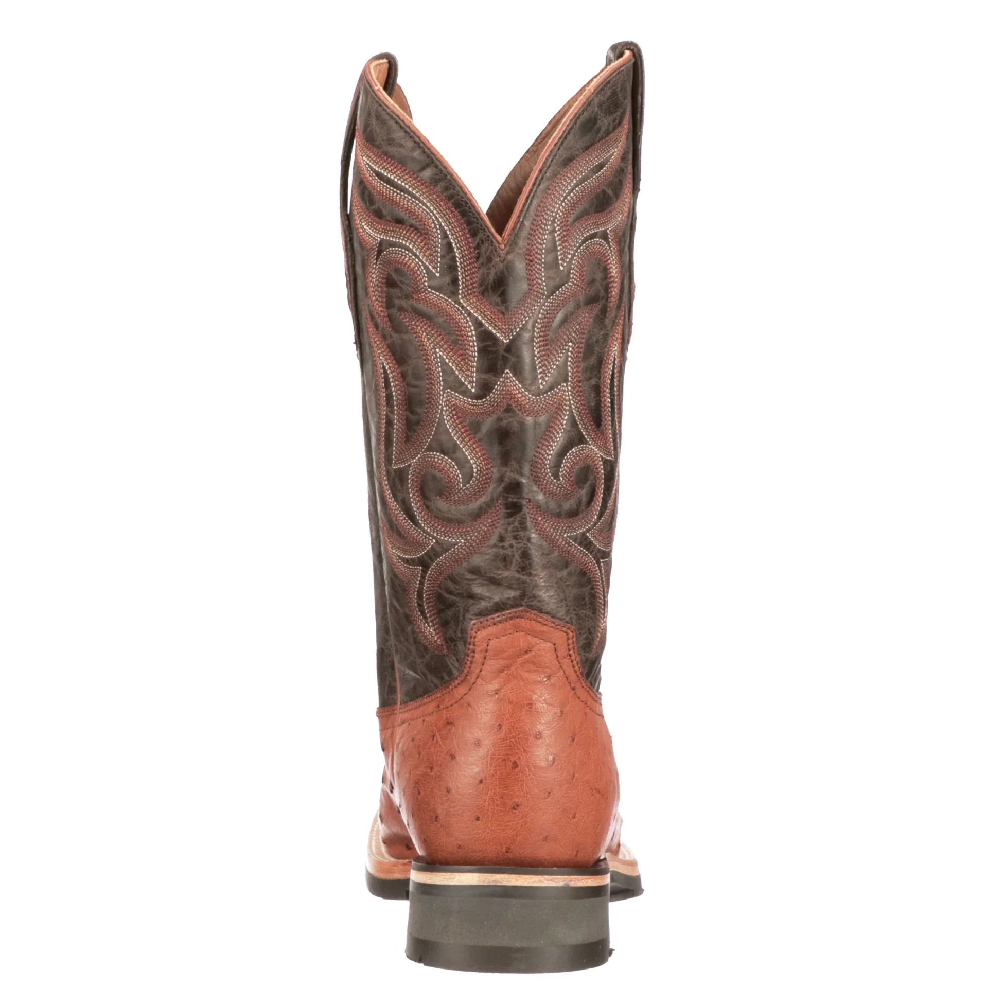 Lucchese Rowdy Cognac Ostrich Men's Boot M4553 - Image 4