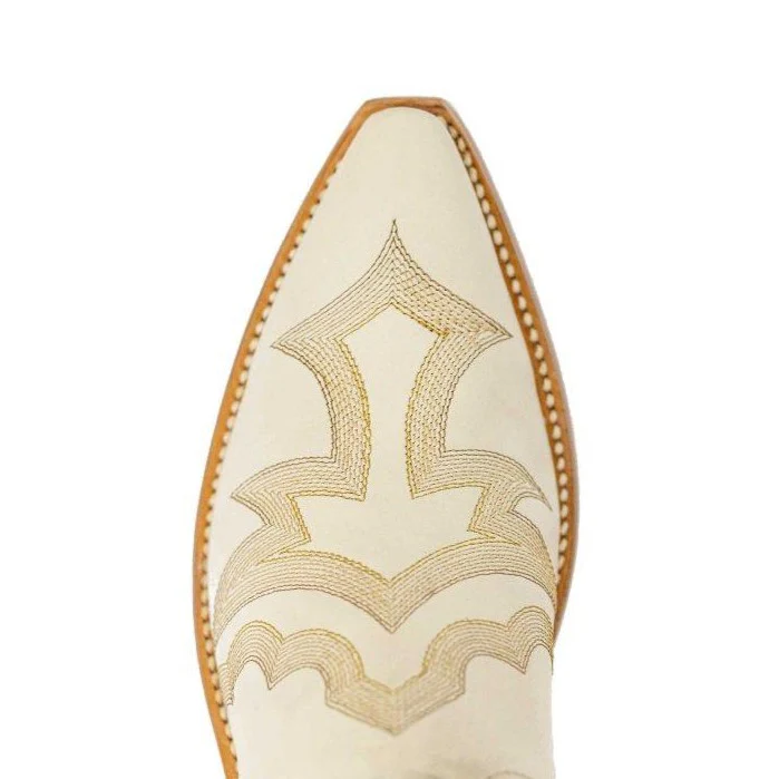 Lucchese Cream Embroidery Women's Boot M5142 - Image 3