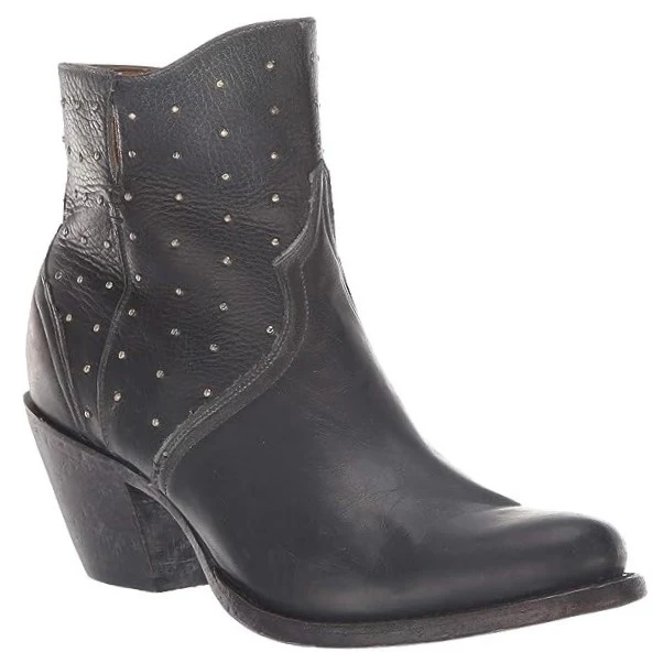Lucchese Harley Black Stud Women's Bootie M6003
