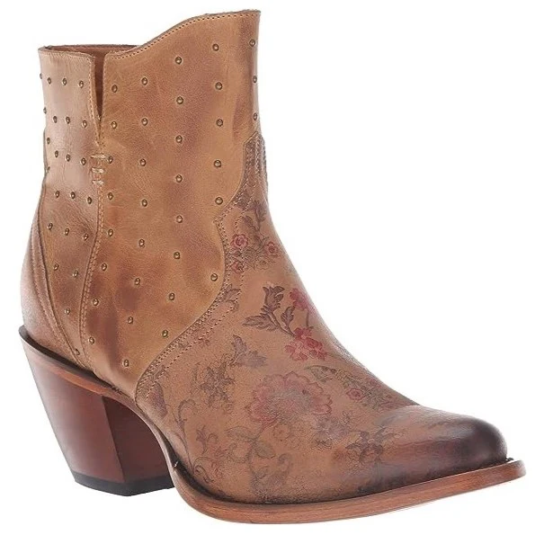 Lucchese Harley Floral Stud Women's Bootie M6004