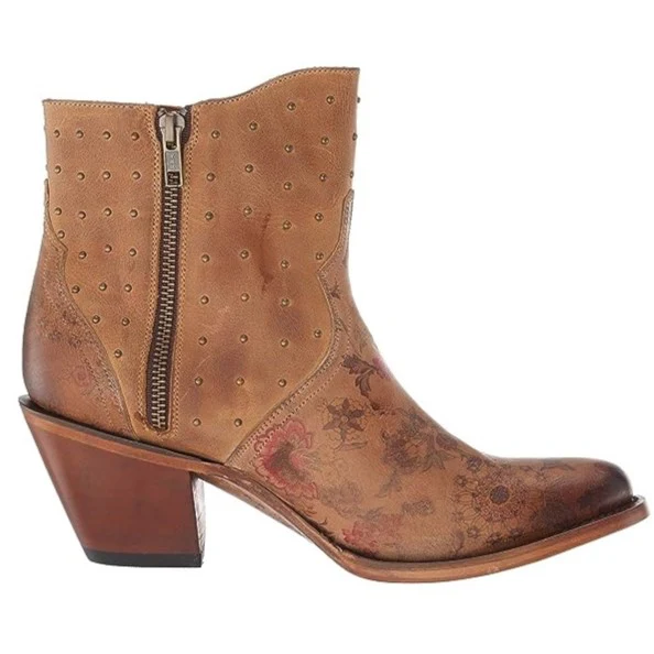 Lucchese Harley Floral Stud Women's Bootie M6004 - Image 2