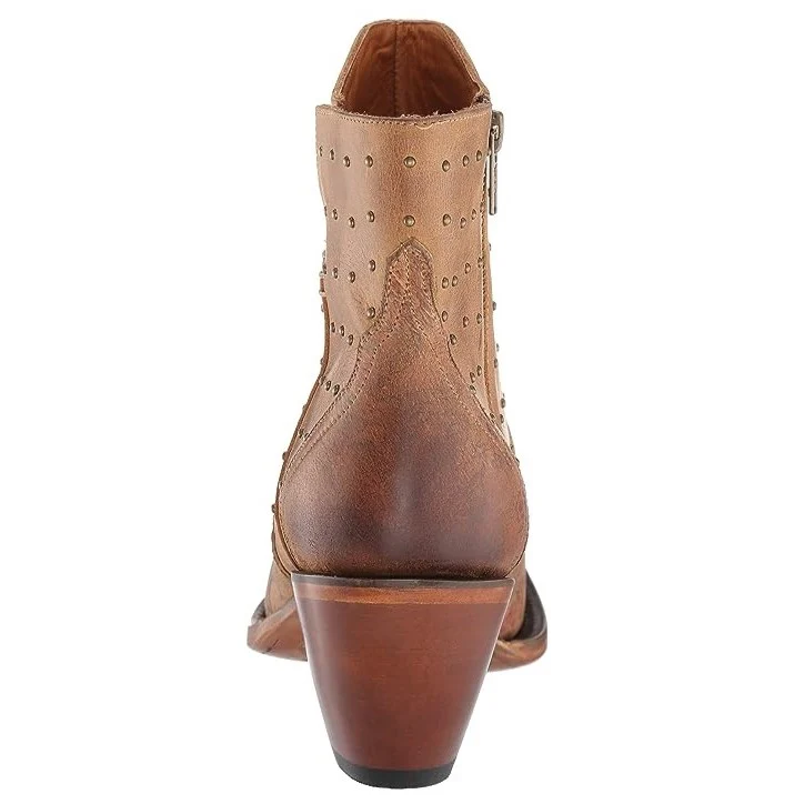 Lucchese Harley Floral Stud Women's Bootie M6004 - Image 4