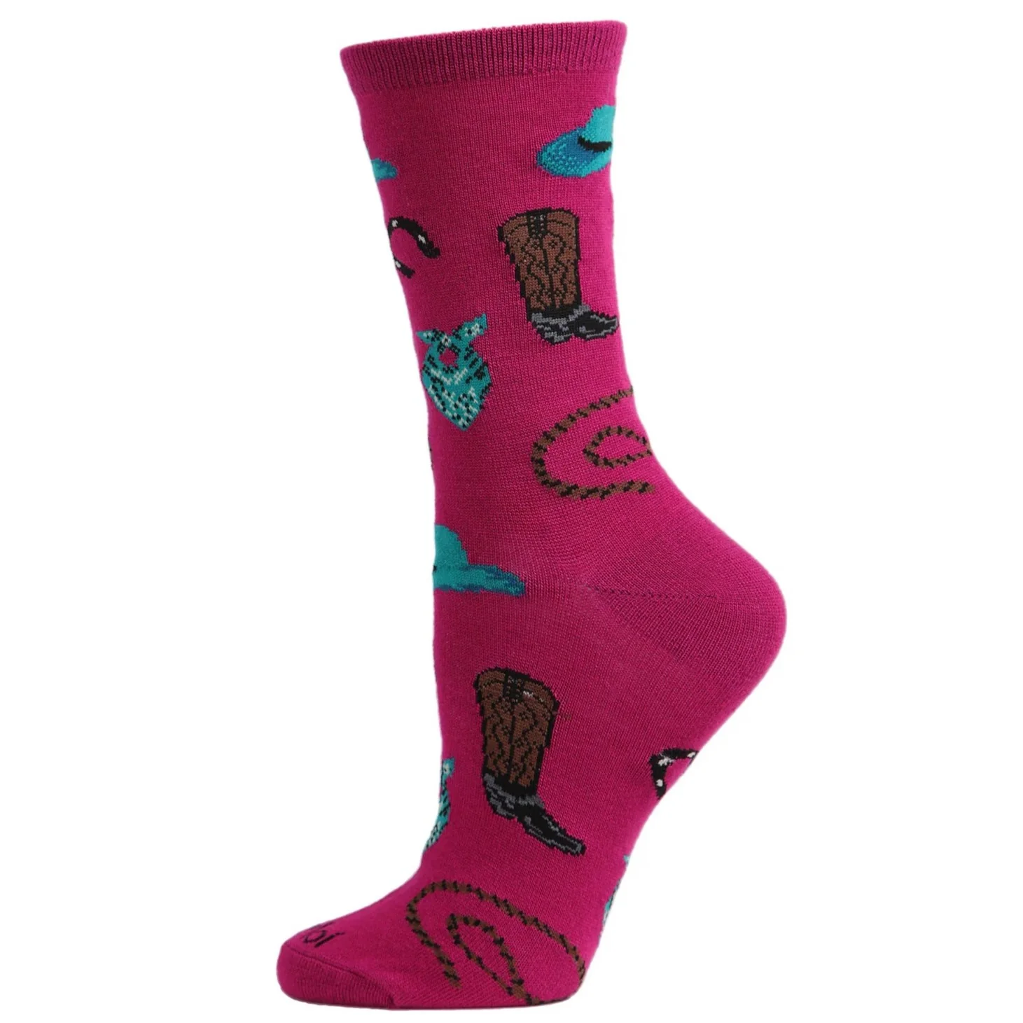 MeMoi Western Fuchsia Socks MCV05735