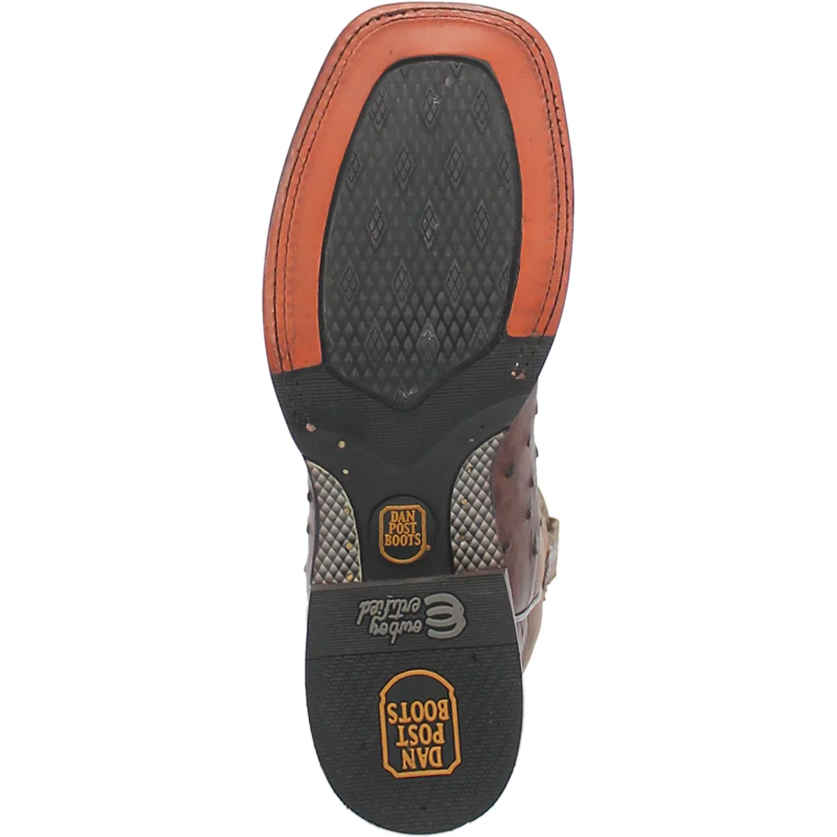 Dan Post Alamosa Chocolate FQ Ostrich Men's Boot DP3875 - Image 7