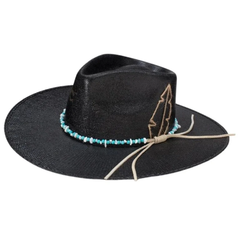 Charlie 1 Horse Midnight Toker Straw Flat Brim