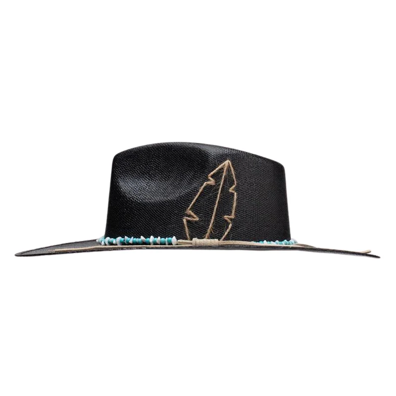 Charlie 1 Horse Midnight Toker Straw Flat Brim - Image 3
