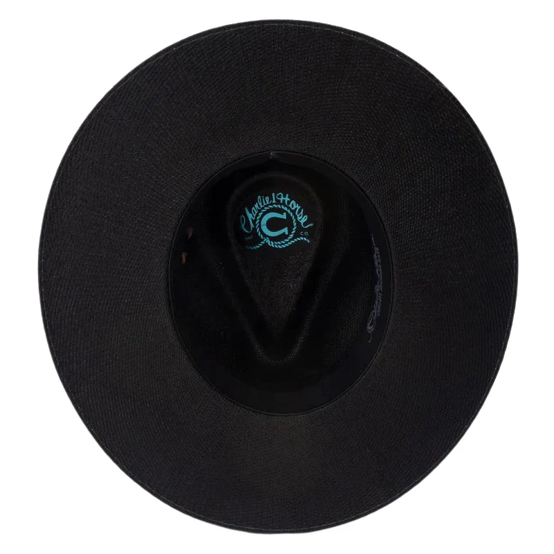Charlie 1 Horse Midnight Toker Straw Flat Brim - Image 6