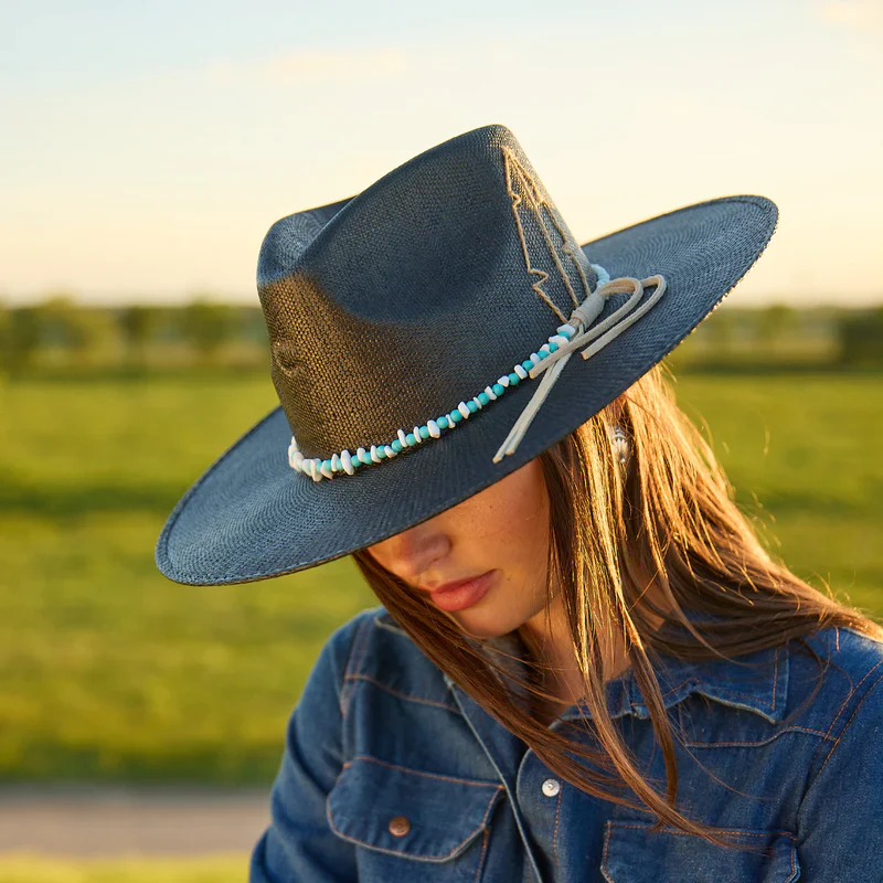 Charlie 1 Horse Midnight Toker Straw Flat Brim - Image 7