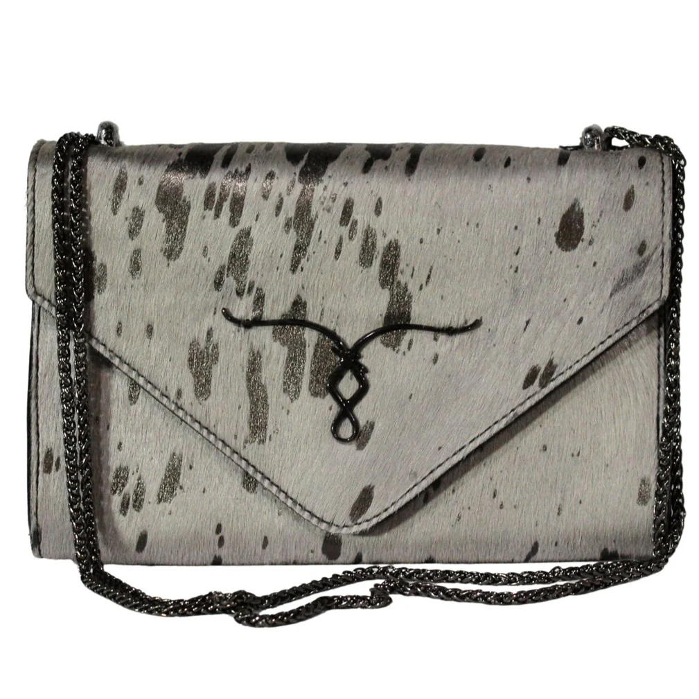 Jaac Arnold Montana Cowhide Grey Crossbody
