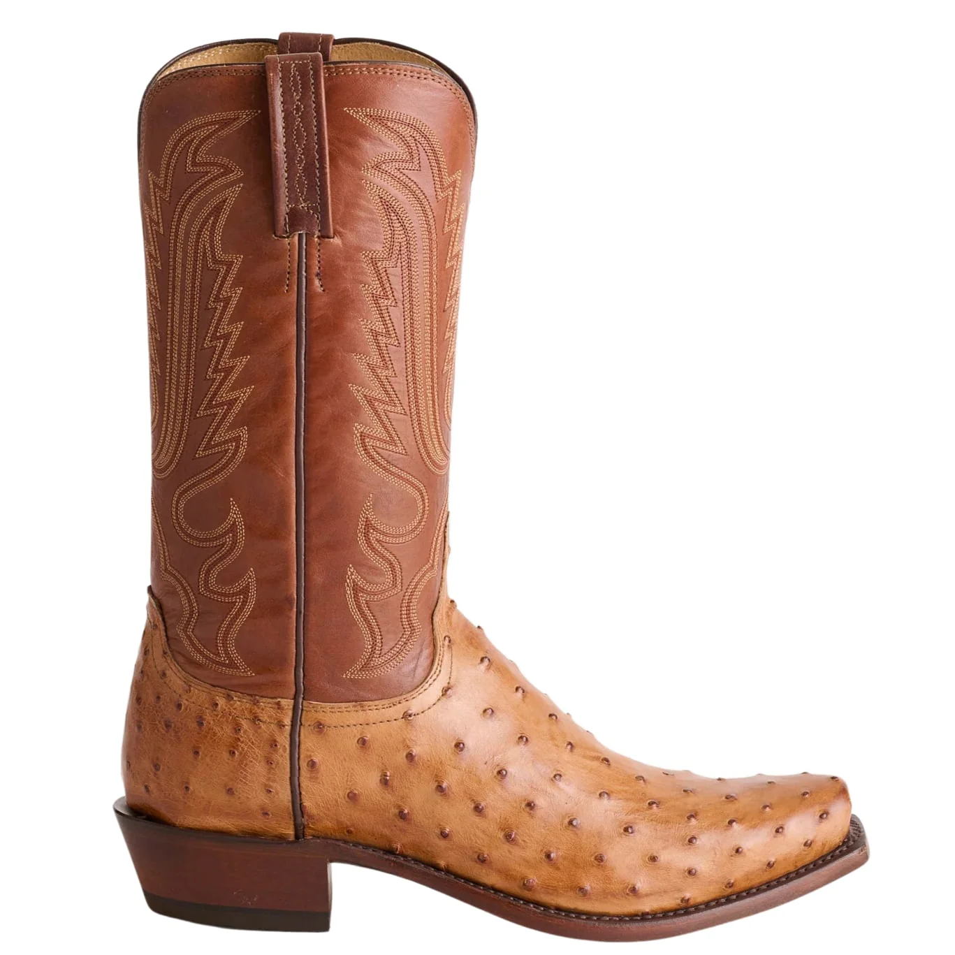 Lucchese Luke Barnwood FQ Ostrich Men's Boot N1156 - Image 2