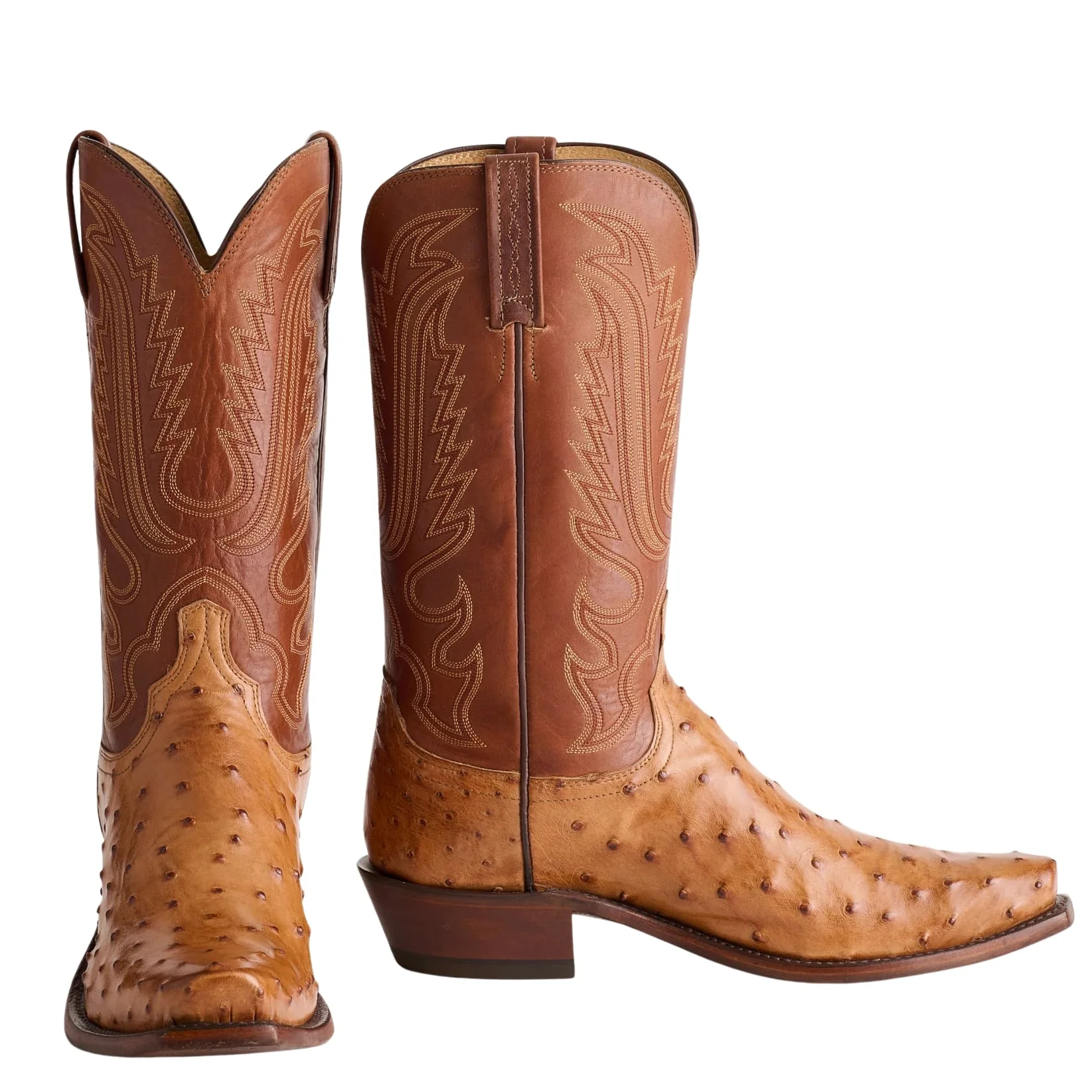Lucchese Luke Barnwood FQ Ostrich Men's Boot N1156 - Image 7