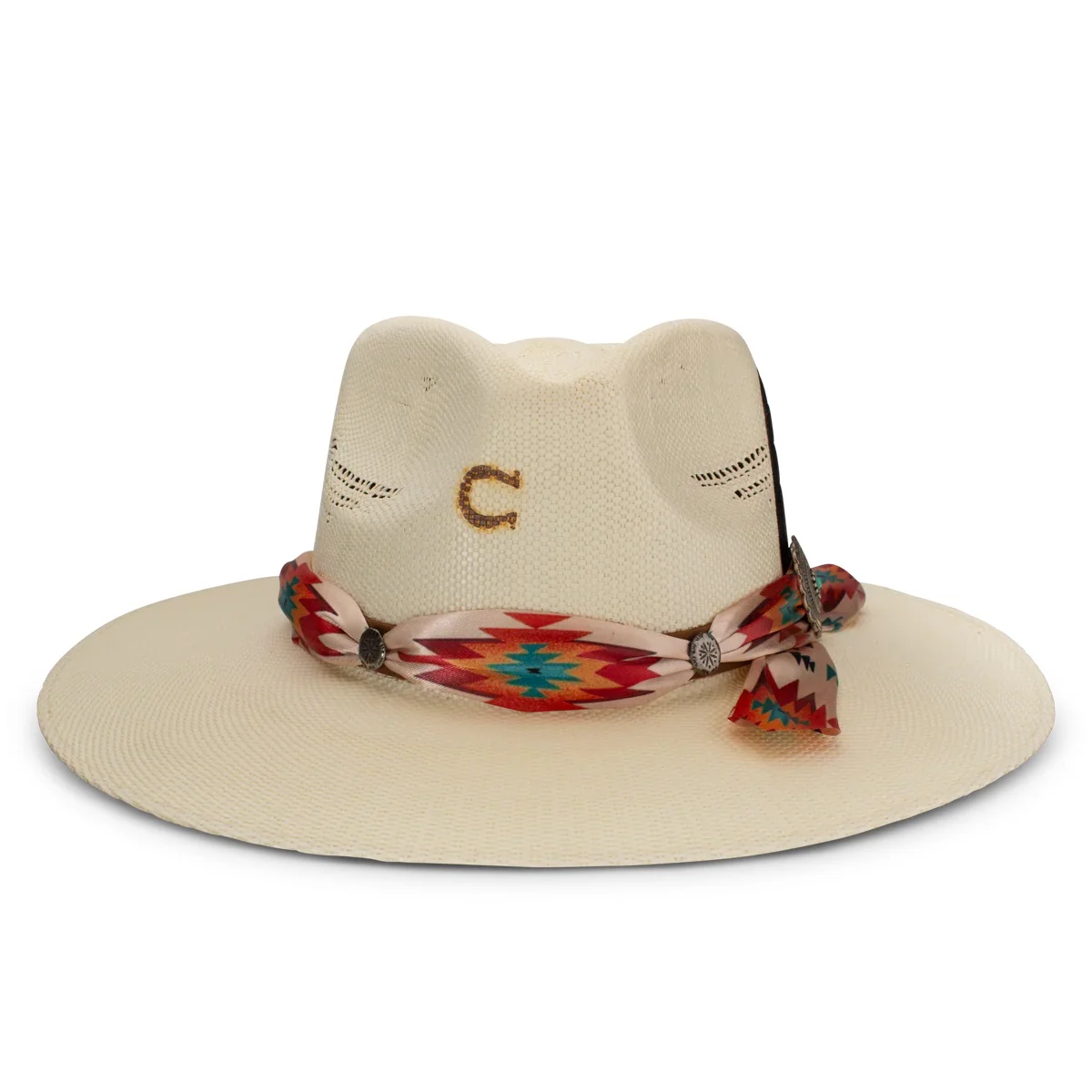 Charlie 1 Horse Navajo Straw Flat Brim - Image 3