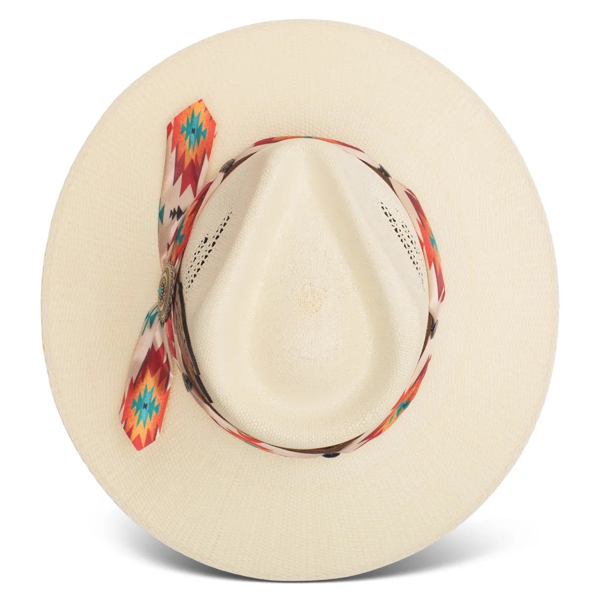 Charlie 1 Horse Navajo Straw Flat Brim - Image 5