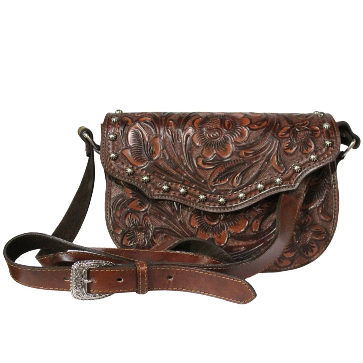 Jaac Arnold Navajo Studded Brown Crossbody