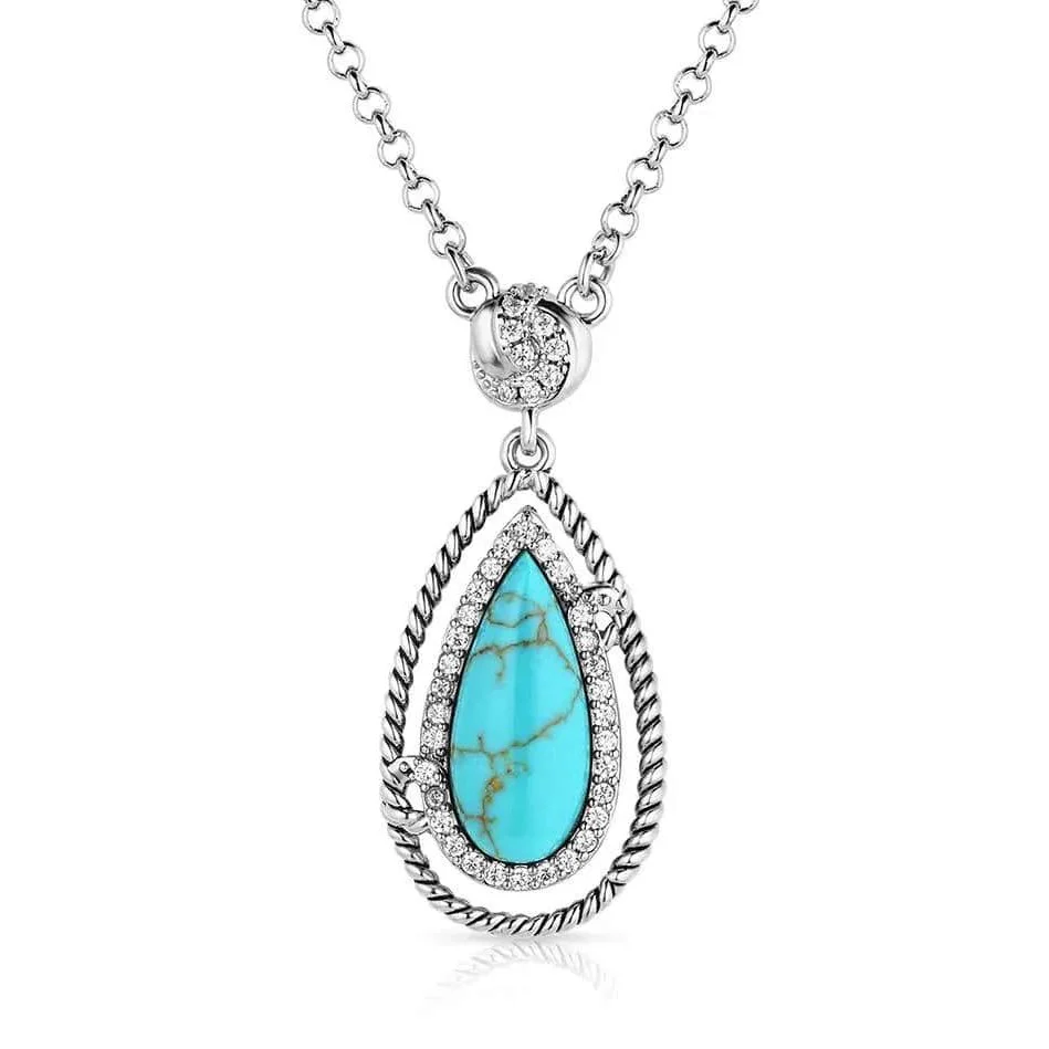 Montana Silversmith Tied & True Turquoise Necklace NC5858