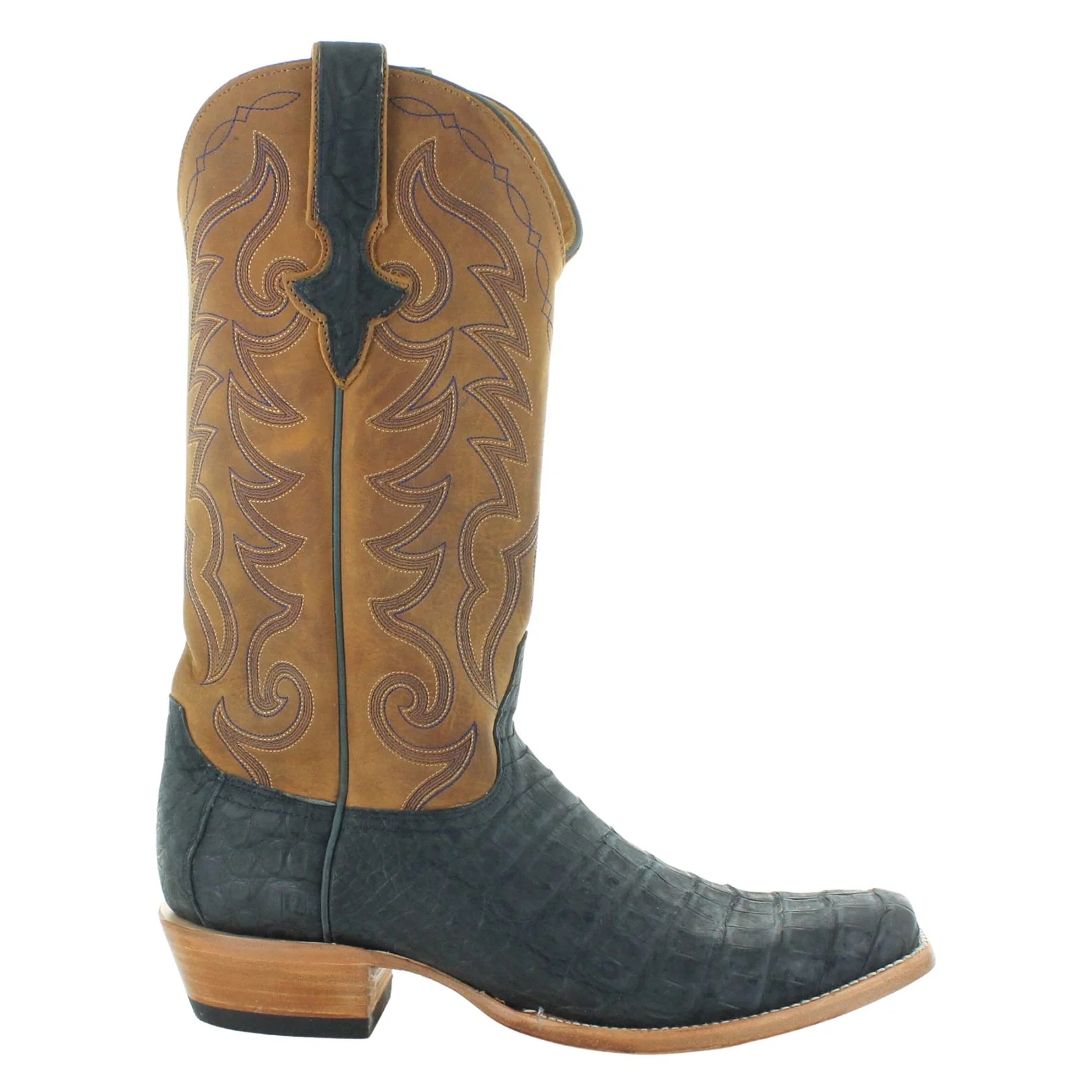 Old Gringo Amherst Blue Sueded Caiman Men's Boot M3654-8 - Image 2