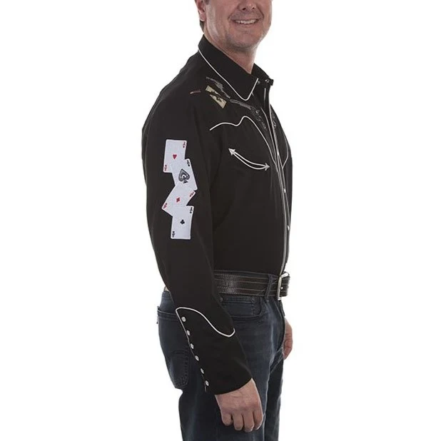 Scully Western Outlaw Men's Button Up P864 - Image 3