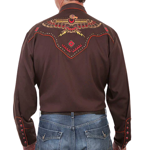 Scully Thunder Bird Men's Button Up P867 - Image 2