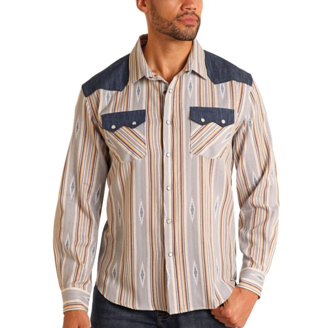 Panhandle Slim Vintage Men's Western Snap PMN2S05740