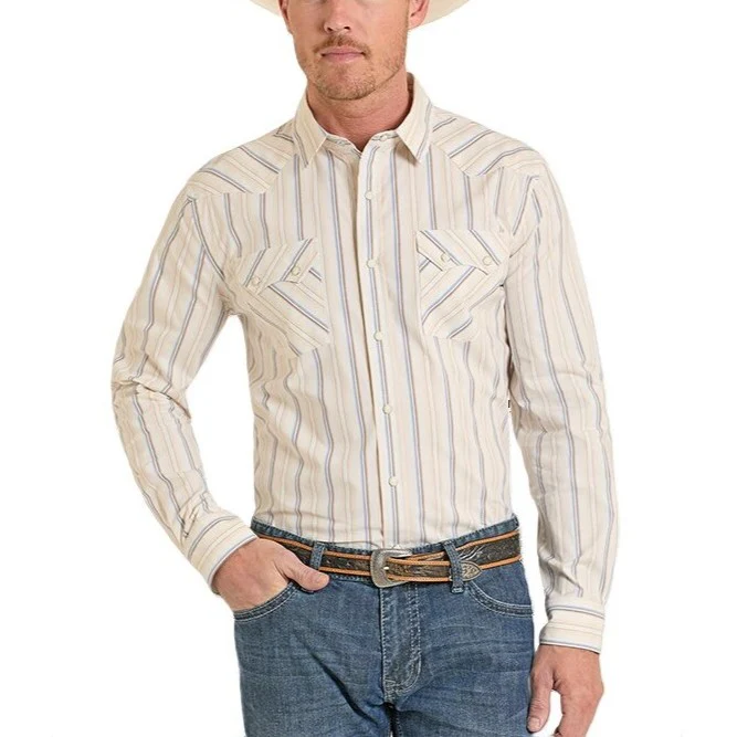 Rock & Roll Pasty Yellow Men's Western Snap PMN2S08143