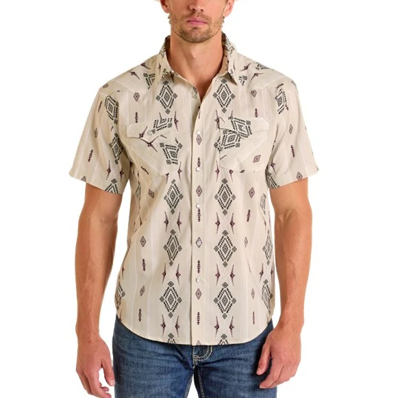 Panhandle Slim Diamond Print Men's Western Snap PMN3S06585