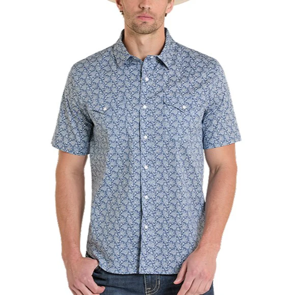Panhandle Slim Indigo Men's Western Snap PMN3S08140