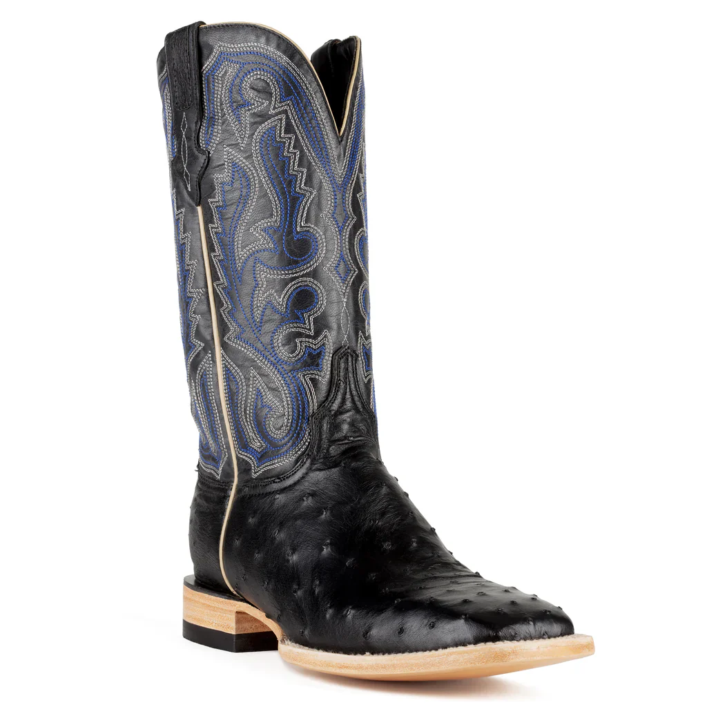 Resistol Black FQ Ostrich Men's Boot RB0101012SS