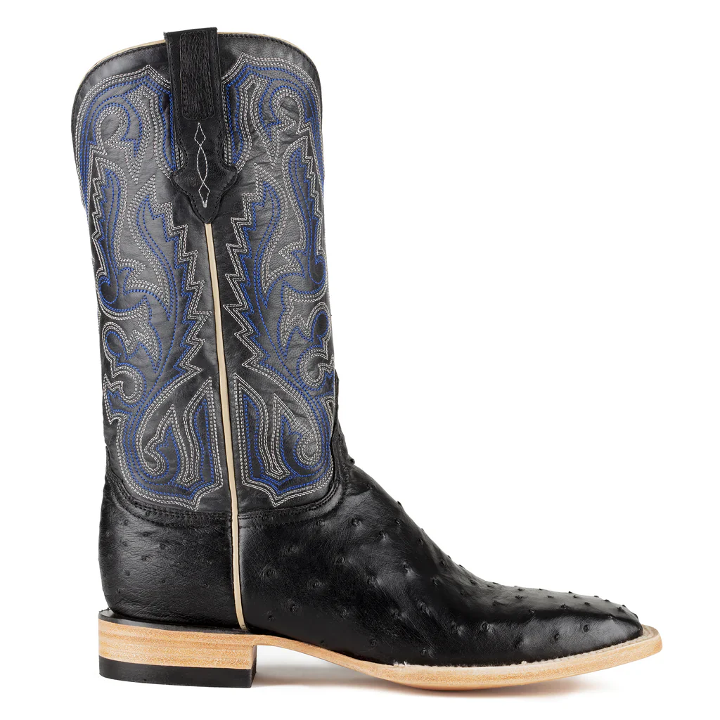 Resistol Black FQ Ostrich Men's Boot RB0101012SS - Image 2