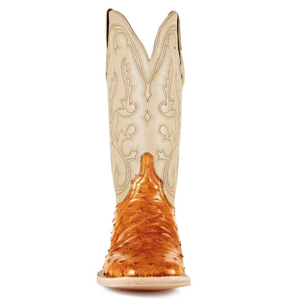 Resistol Antique Saddle FQ Ostrich Men's Boot RB0103032SS - Image 4