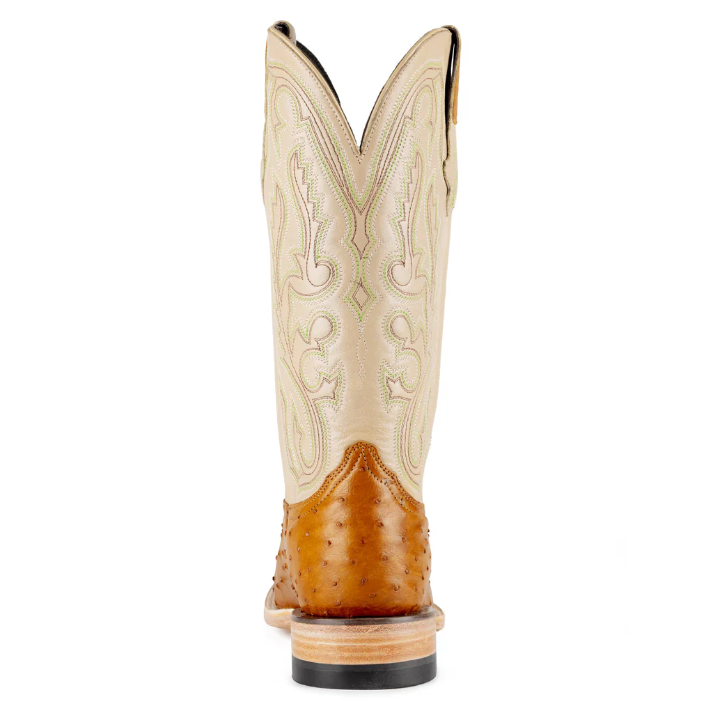 Resistol Antique Saddle FQ Ostrich Men's Boot RB0103032SS - Image 5