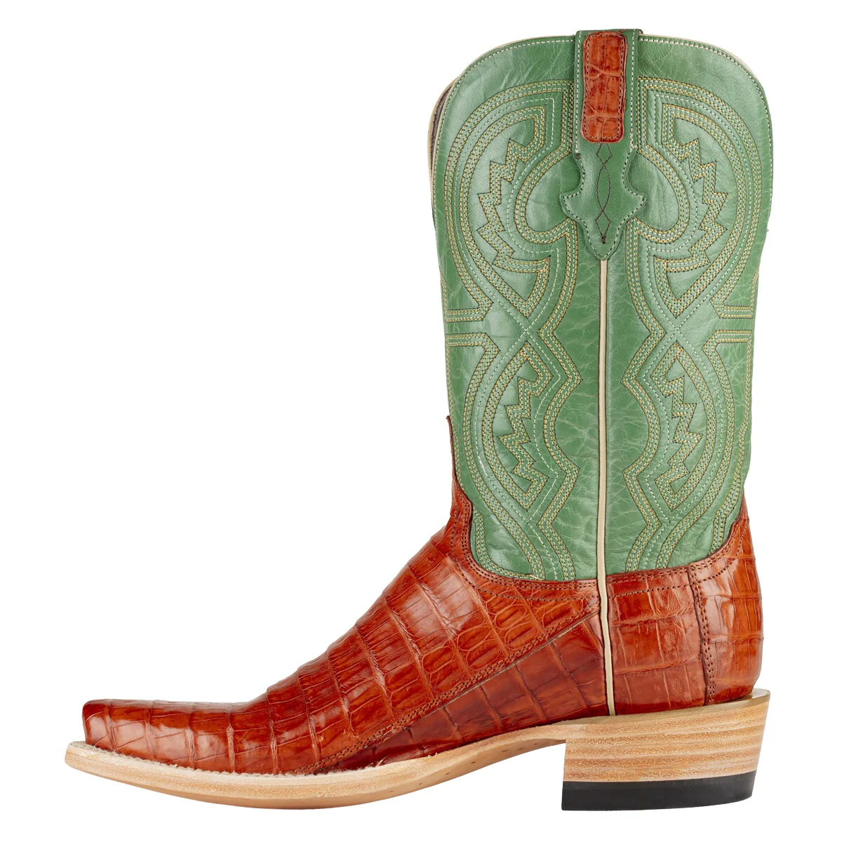 Resistol Barnwood Caiman Belly Men's Boot RB0306112CW - Image 3