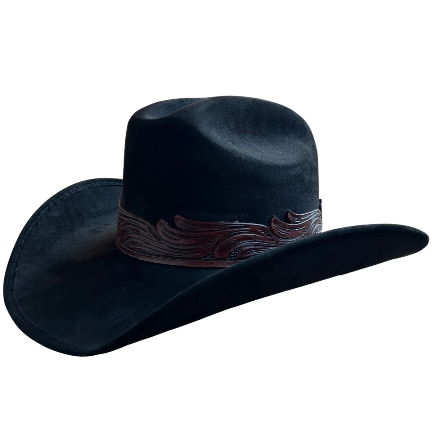Chida Frida Rodeo Black Suede Cowboy Hat TTF003-00NG-07