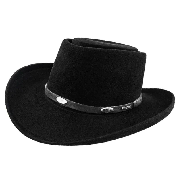 Stetson Royal Flush 5X Black Fur Felt Hat