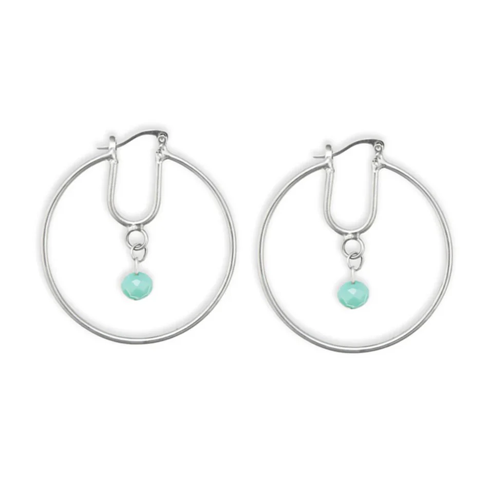 Myra Harvest Moon Hoop Earrings S-8316