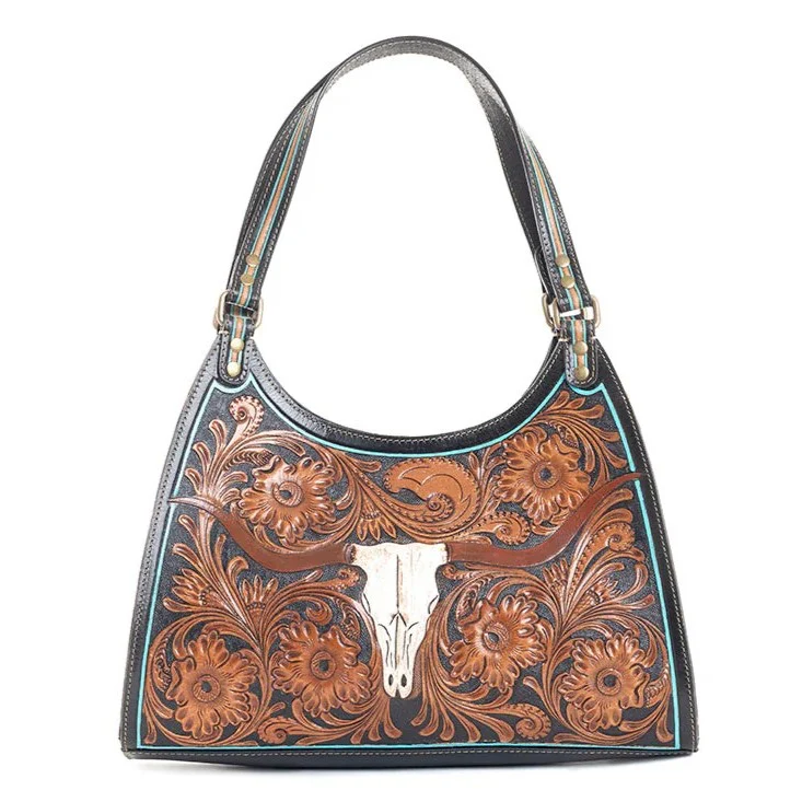 Myra Steer Creek Tooled Bag S-9729 - Image 4