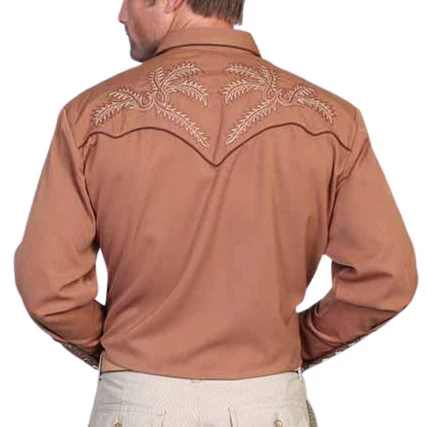 Scully Bootstitch Brown Men's Button Up P922 - Image 2
