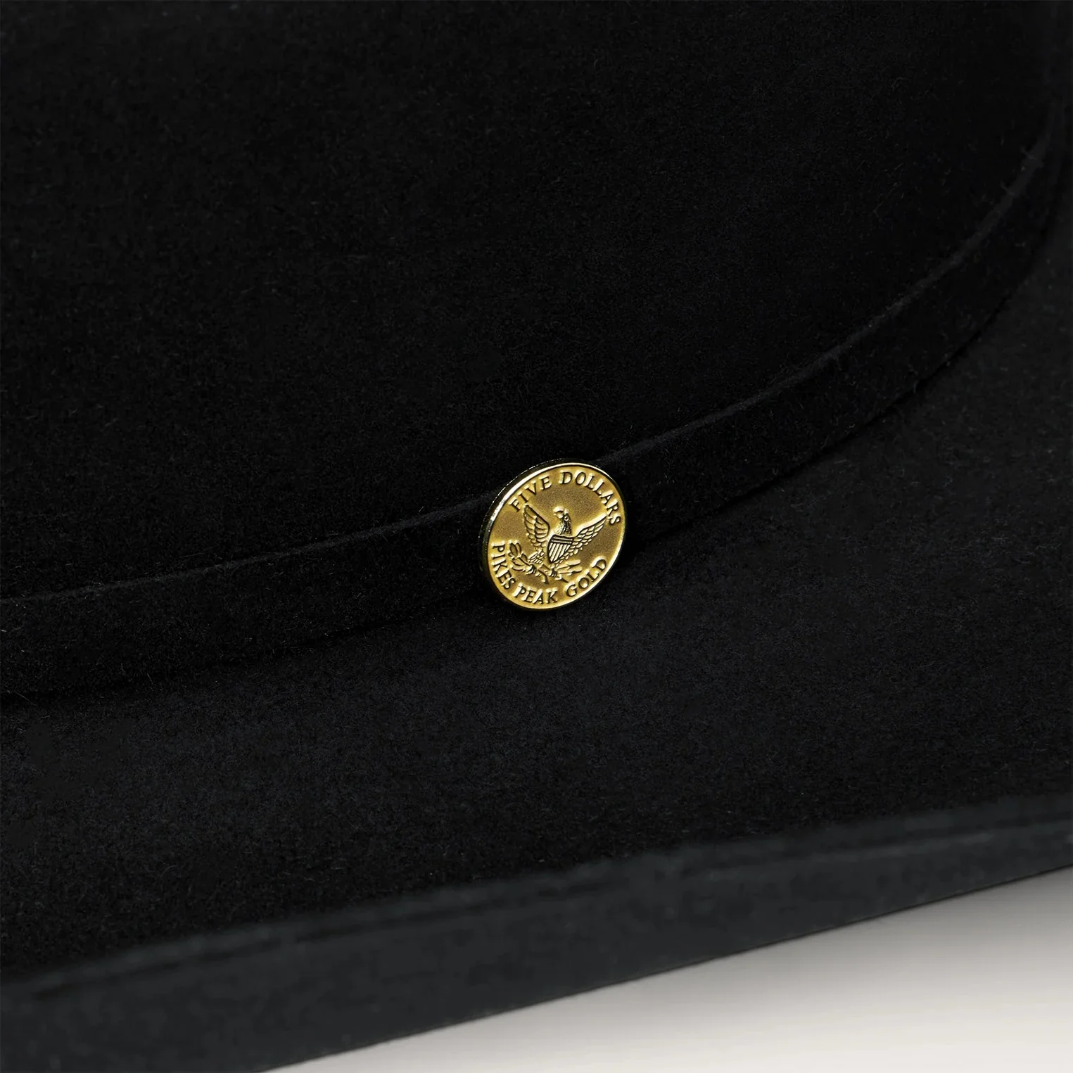 Stetson The Golden Eagle 100X Black Fur Felt Cowboy Hat SFG160-0140 - Image 7