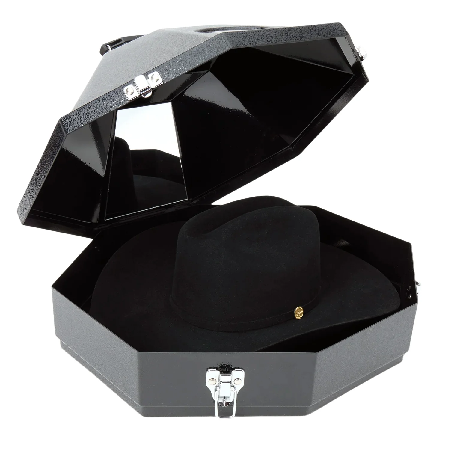 Stetson The Golden Eagle 100X Black Fur Felt Cowboy Hat SFG160-0140 - Image 9