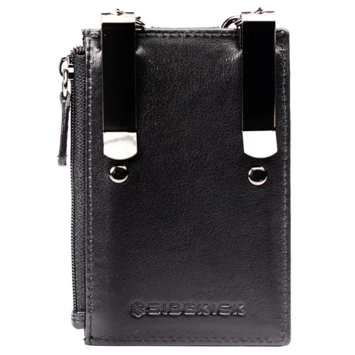 Sidekick Calf Hair Black Wallet 1070H-V2 - Image 3