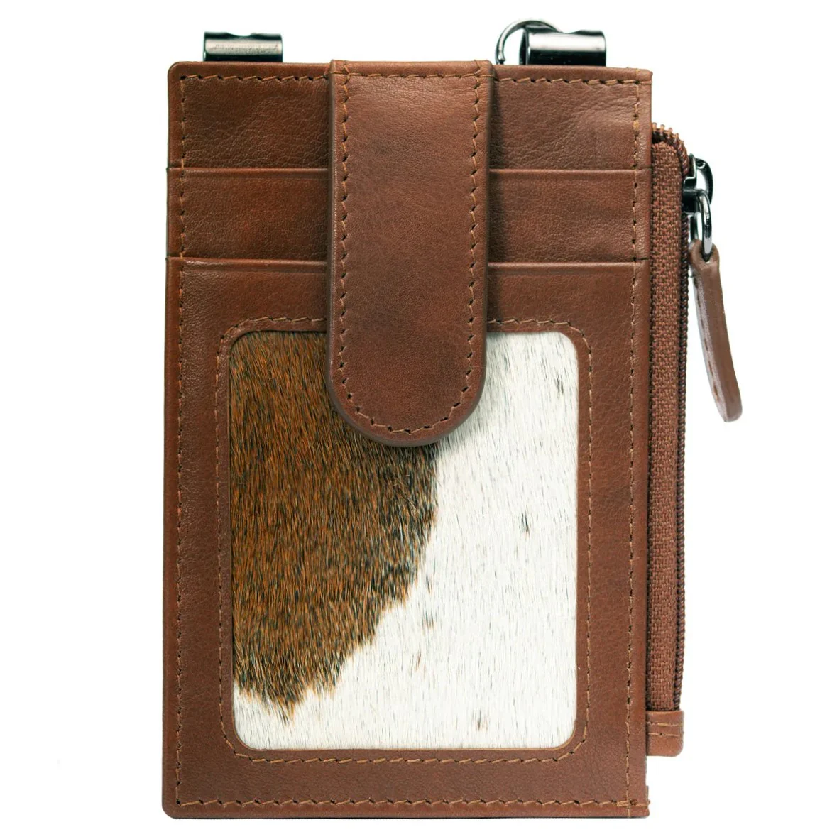 Sidekick Calf Hair Toffee Wallet 1070H-V2
