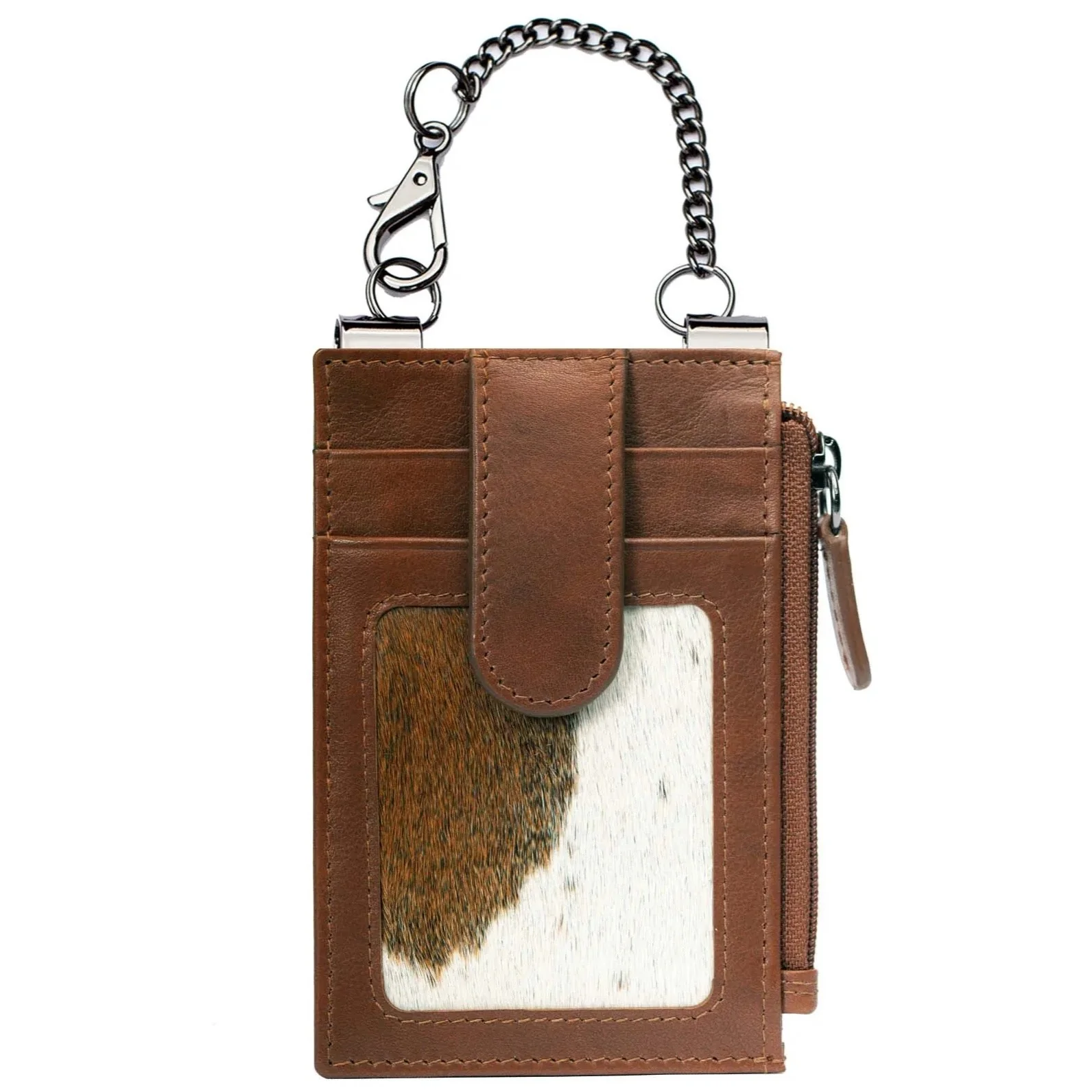 Sidekick Calf Hair Toffee Wallet 1070H-V2 - Image 2