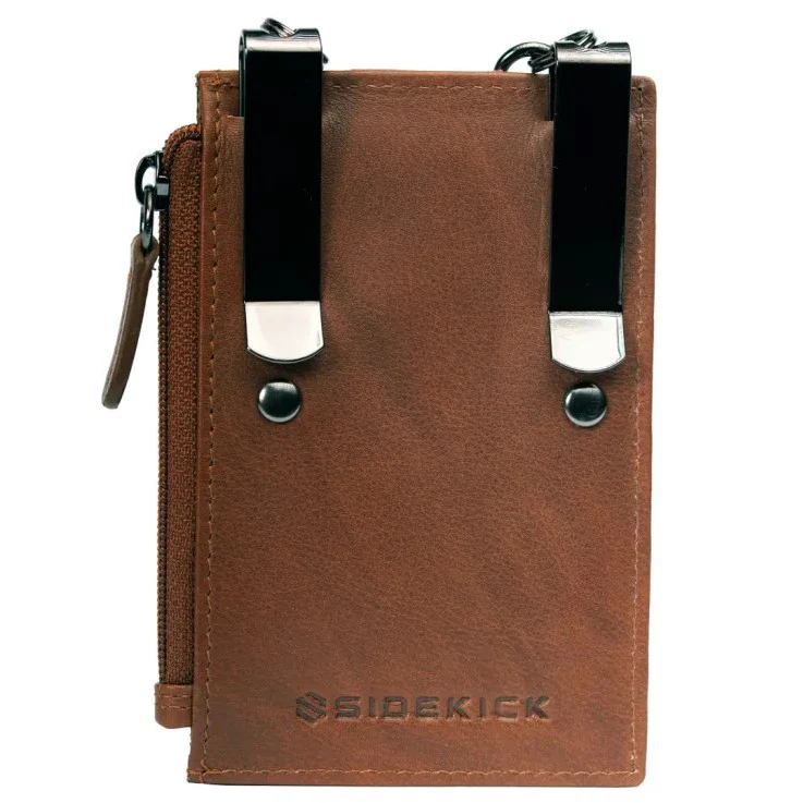 Sidekick Calf Hair Toffee Wallet 1070H-V2 - Image 3