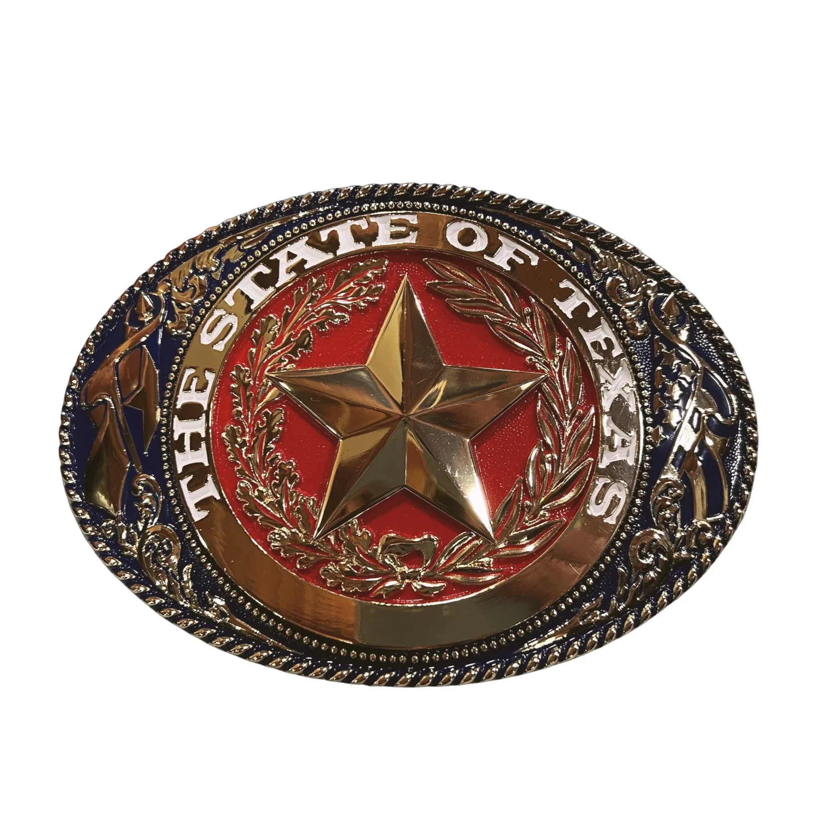 Blue Bayou El Chico State of Texas Gold Buckle - Image 2