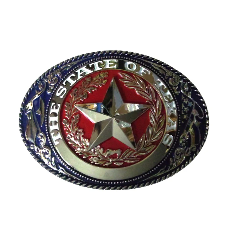 Blue Bayou El Chico State of Texas Silver Buckle