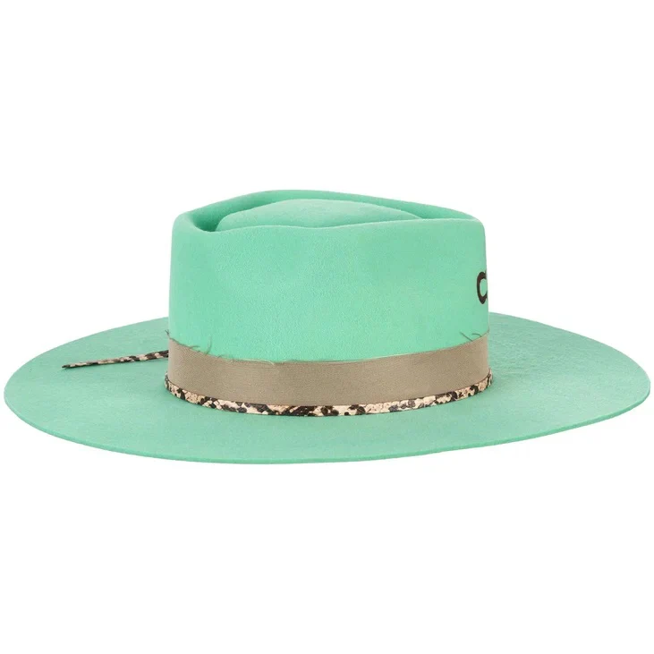 Charlie 1 Horse Spear Point Mint Wool Hat - Image 3